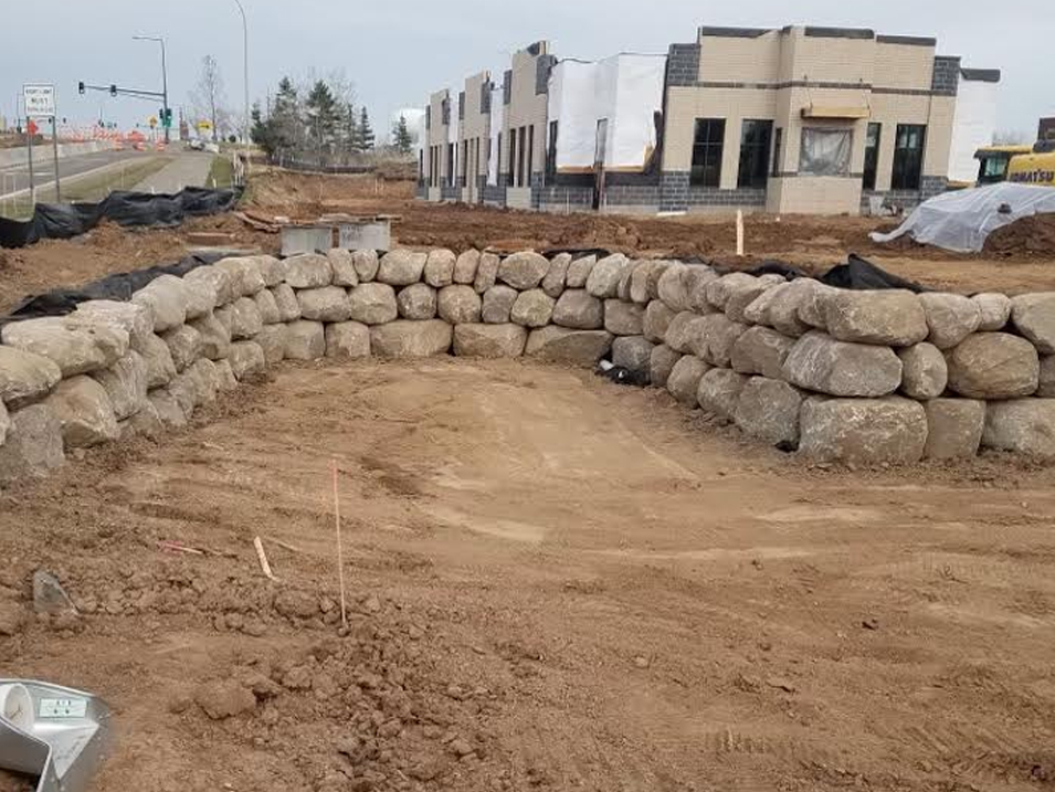 Sheet piling walls